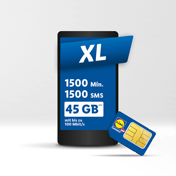 SIM-Karte mit Tarif XL - Lidl Connect