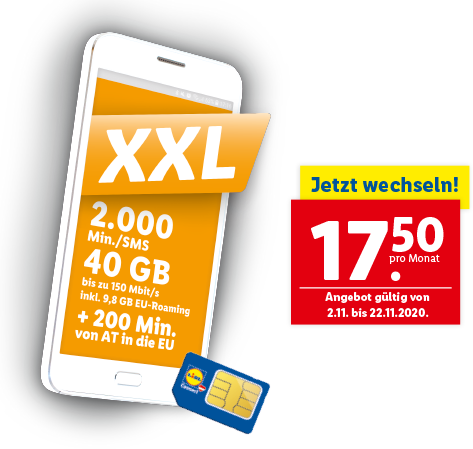 Telefonieren & Surfen zu kleinen Preisen - Lidl Connect