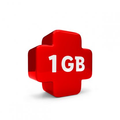 Produktbild: Zusatzpaket 1 GB