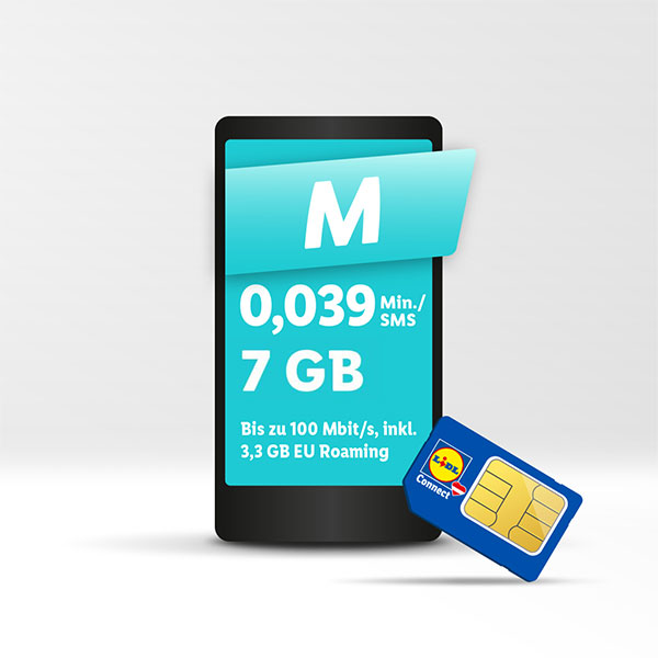 SIM-Karte mit Tarif M - Lidl Connect