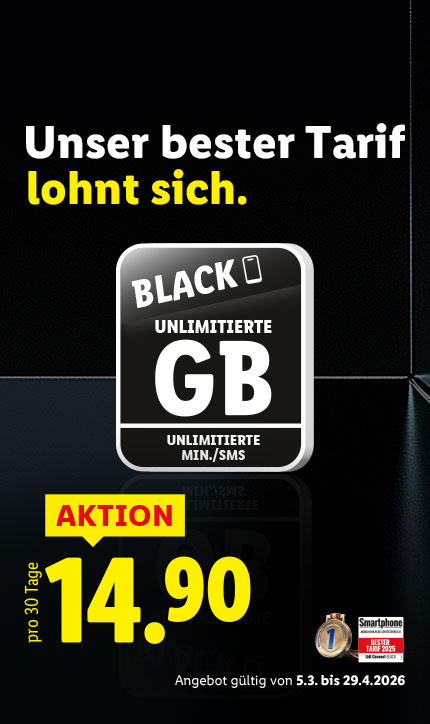 Black Tarif Aktion