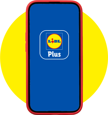 Bild: Handy mit Lidl Plus App